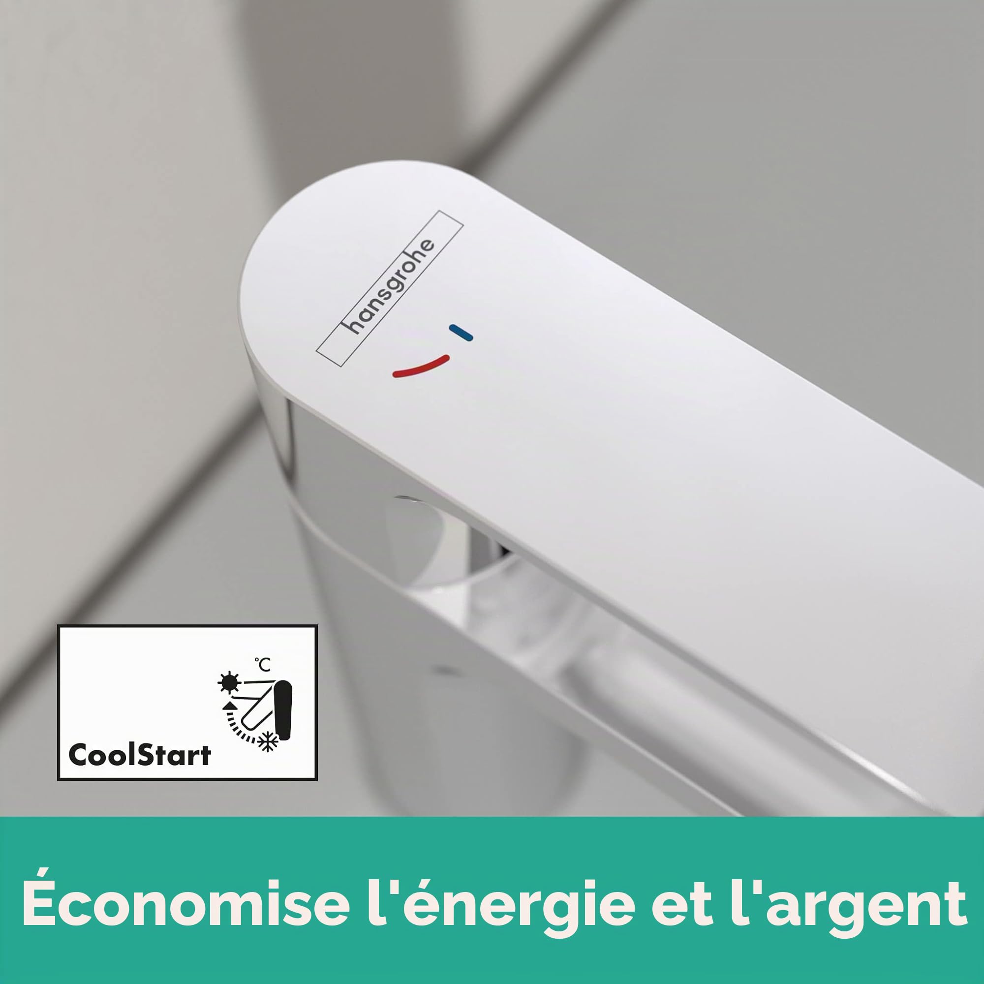 Hansgrohe Rebris S 72513000 Mitigeur de lavabo à économie d'énergie avec bonde de vidage pop-up Chromé