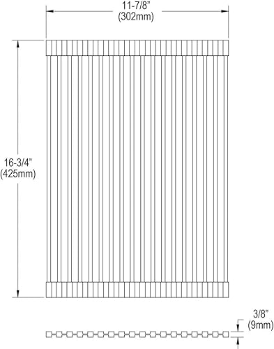 Miniatura 4 de Elkay Crosstown - Estante de secado de silicona negra de 11-7/8 x 16-3/4 x 3/8 pulgadas