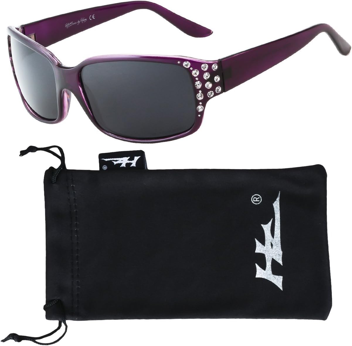 Polarized Sunglasses for Women - Premium Fashion Sunglasses - HZ Series Diamante Womens Designer Sunglasses - Image 2