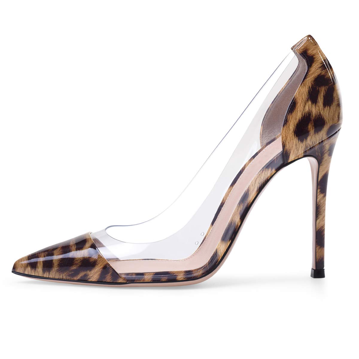 patent leopard print heels