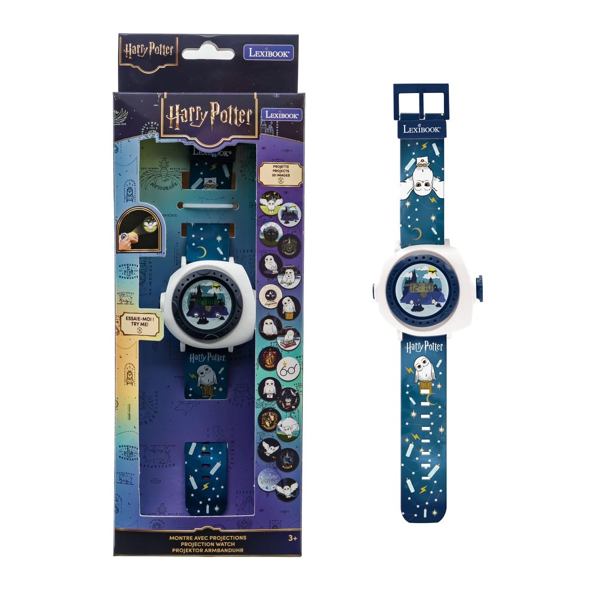 LEXIBOOK, Harry Potter Hedwig Projection Watch, DMW050HP1LXB