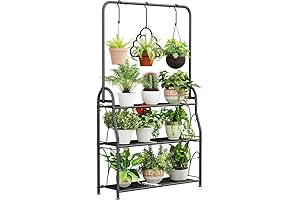 3 Tier Hanging Plant Rack for Indoor and Outdoor