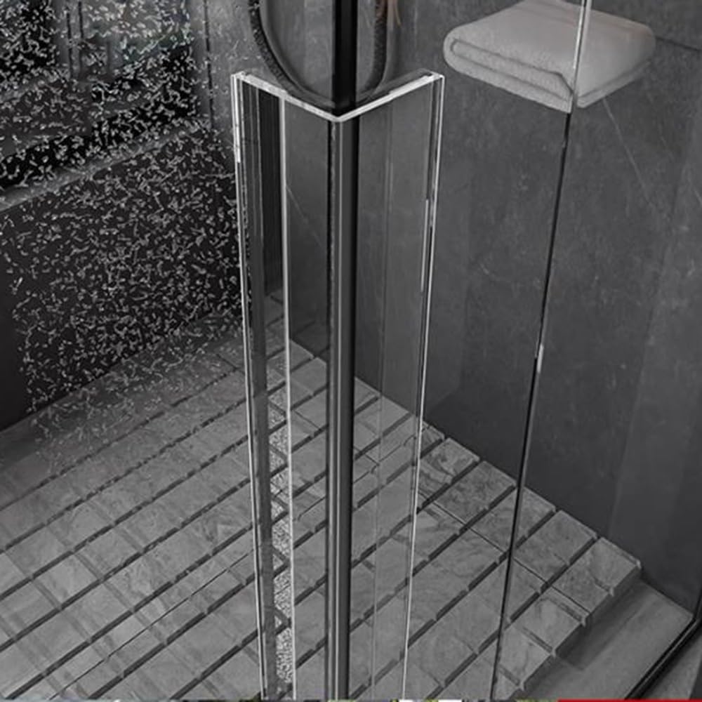 Protection d'angle murale en PVC transparent en forme de L - Bande anti-collision pour porte, fenêtre, table, transparent - L 80 x l 2,5 cm (31 cm)