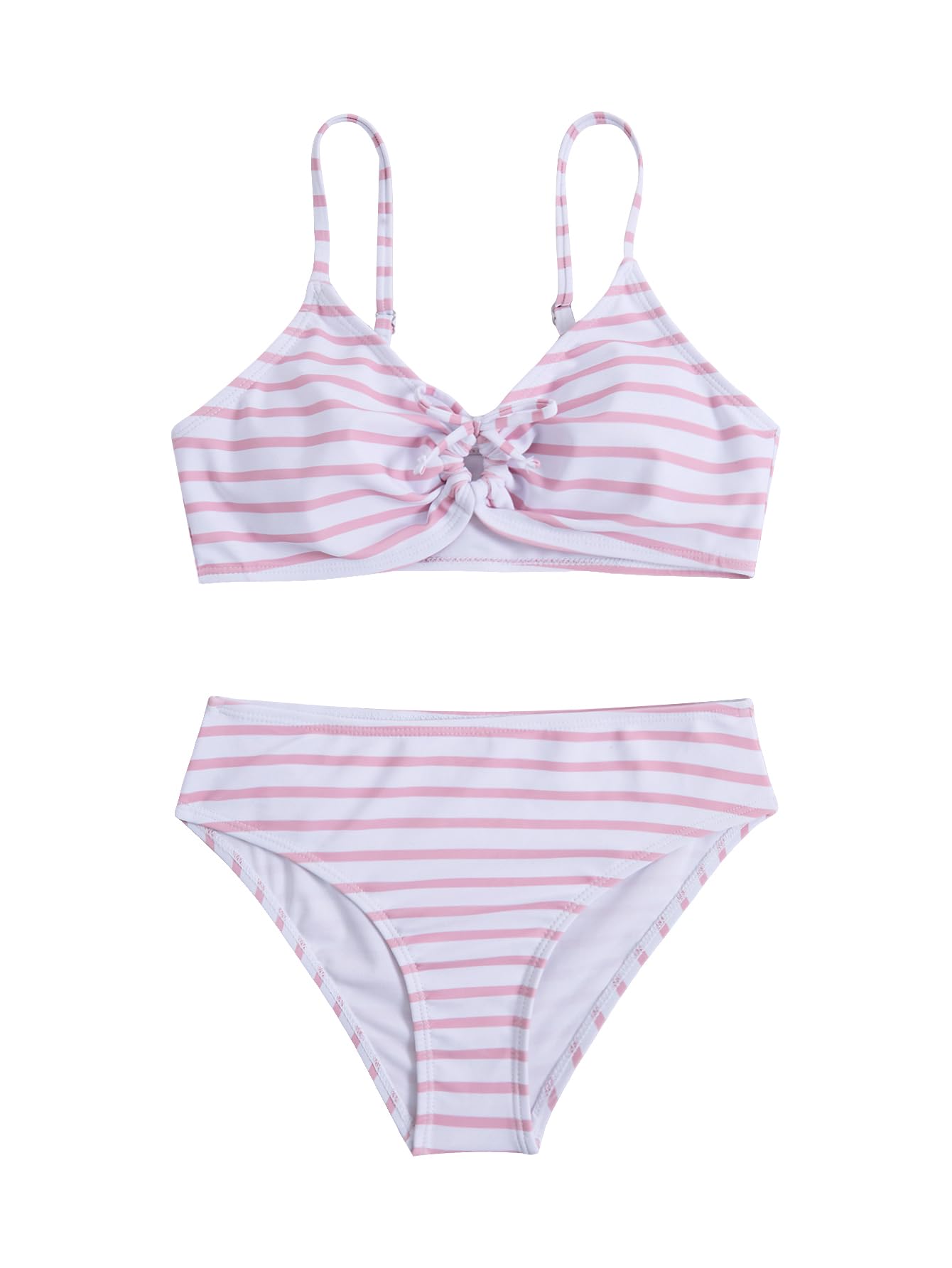 COZYEASE Girls' 2 Piece Ditsy Floral Print Triangle Bikini Swimsuit