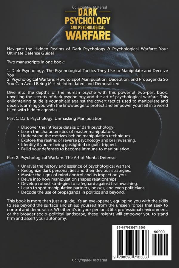 Vista 2 de Dark Psychology and Psychological Warfare How to Understand Manipulation, Deception, and Propaganda (Self-Development)