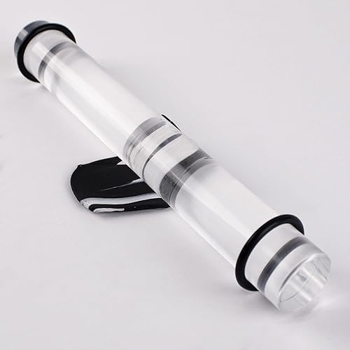 Miniatura 2 de DAS Rodillo acrílico inteligente  Rodillo de arcilla acrílica sólida de 8 pulgadas con 3 anillos ajustables en tamaños de 2.5, 3.5 y 0.197 in