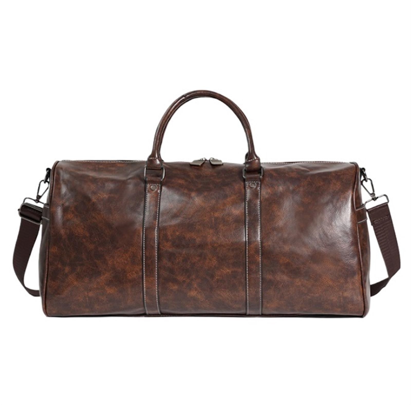 Bolsa De Viaje Petate De Viaje Resistente Al Agua Piel Sintética Vintage 20 Pulgadas/Bolso Gimnasio para Hombres Y Mujeres Maleta Mano