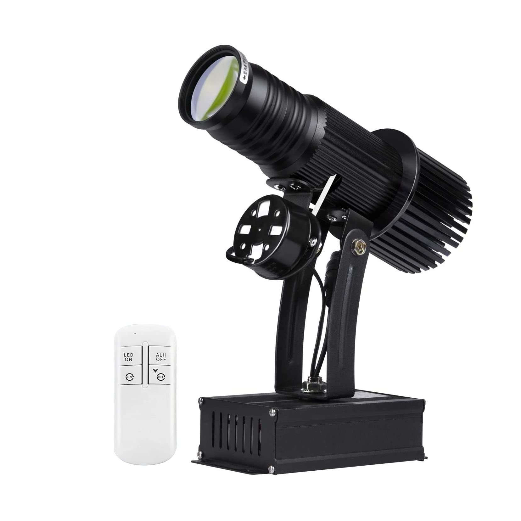 Rtyuiotg Black Hd 35W Led Gobo Logo Projectors Advertising Light, Free Custom Pattern For Mall Store Car Wash Company Bar Restaurant Wedding (,Ip20)