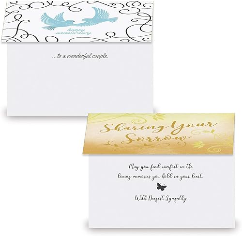 Miniatura 3 de Current Paquete de papel de aluminio de lujo para todas las ocasiones, 20 tarjetas con sobres, celebración, recuperarse, condolencias, cumpleaños,