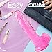 7.6 Inch Adult Tools for Women Silicone Waterproof Womens Toys Classic Wand with Powerful Suction Cup for Hands Free Play Outdoors or at Home Thrusting Sensory Toys Woman