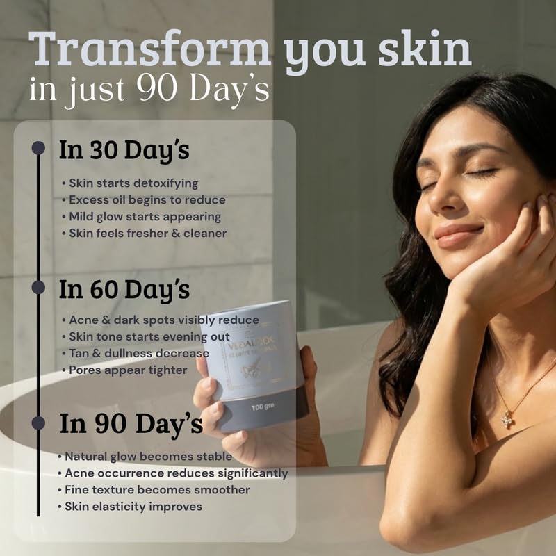 Image of Clarify Face Pack | Multani Mitti Kasturi Haldi Neem Amla Aloe Vera Rose Petal | Skin Cleansing Face Mask for Men & Women | Acne Control and Controls Excess Oil - 100 gm