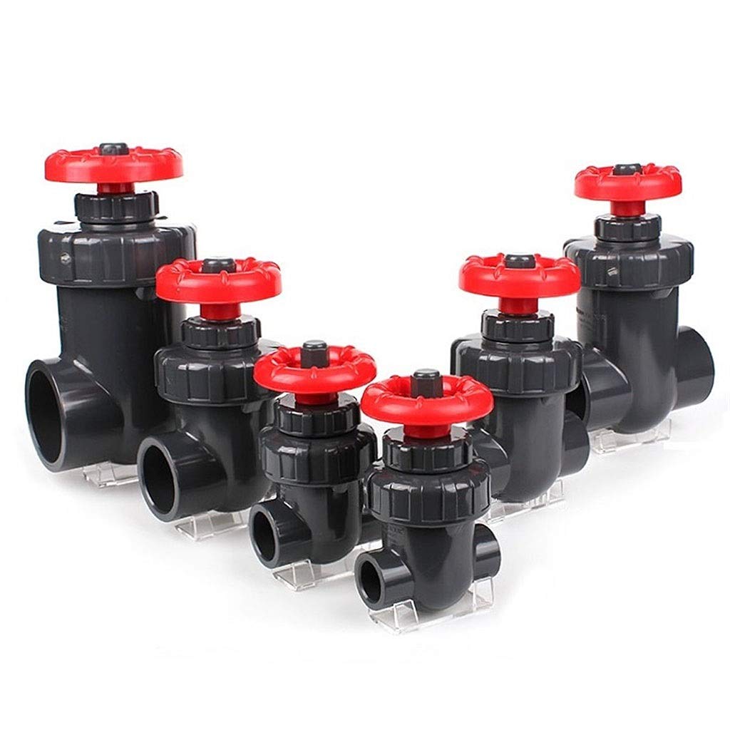 Válvula De Compuerta UPVC De 20~63 Mm, Válvula De Compuerta De PVC De Control De Flujo Preciso, Válvula De Acuario De Riego De Jardín, Interruptor De Volante Sin Empinado, 1 Uds.