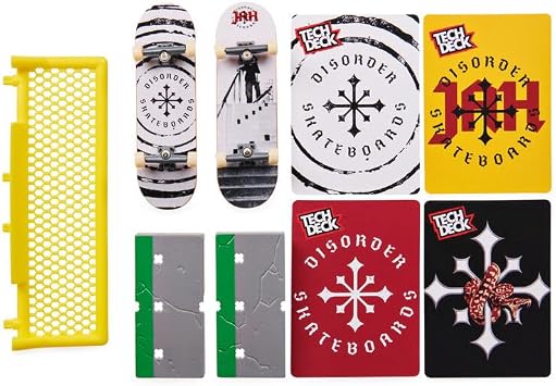 Tech Deck Vs Series Disorder Skateboards Fingerboard, Obstacle and Challenge Card Set