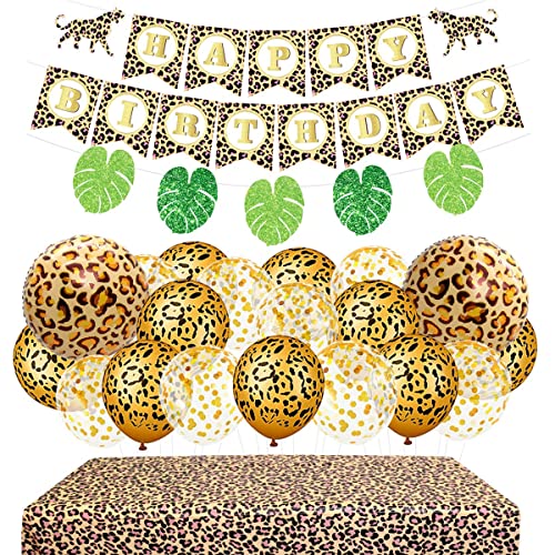 Decorazioni di compleanno ghepardo forniture per