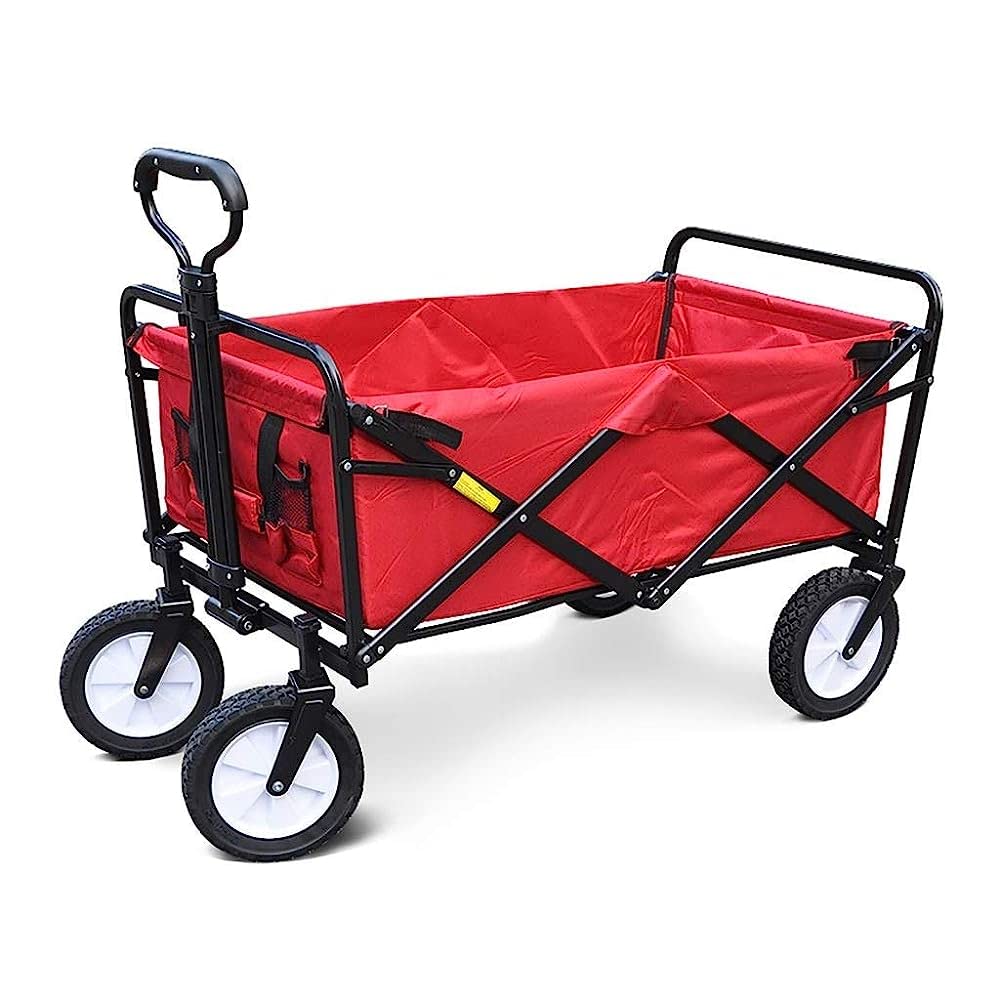Handcart Folding Garden Trolley Cart Heavy Duty Wagon Multi-Function Shoppi