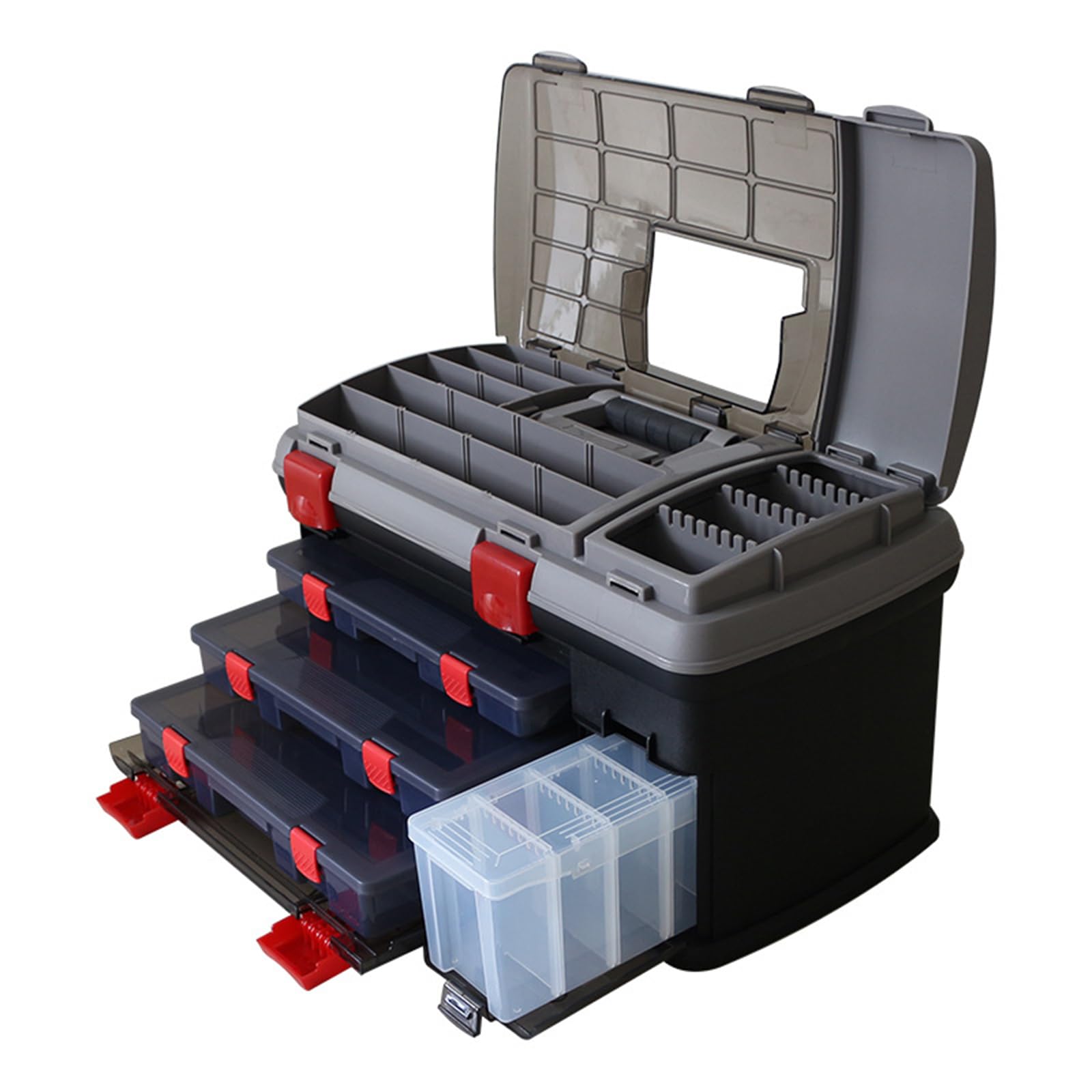 5 x8 tackle box QFDGFDBCX Layers purpose storage box thats hybrid Multi Decathlon Fishing Station Size_MT:Size 2
