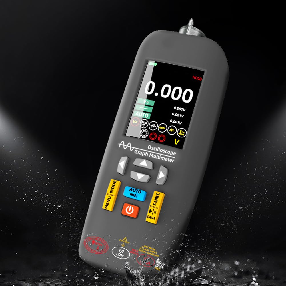 BSIDE O1X Digitales Oszilloskop Multimeter 3-in-1 Grafisches Messgerät mit 10MHz Bandbreite, 48MSa/s Abtastung für Spannung Strom Widerstand Kapazität Diode