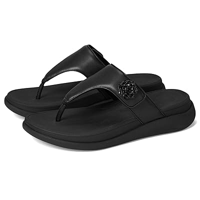 FitFlop F Mode Go Beadie Button Adj. Flatform Toe/Post Sandals Women