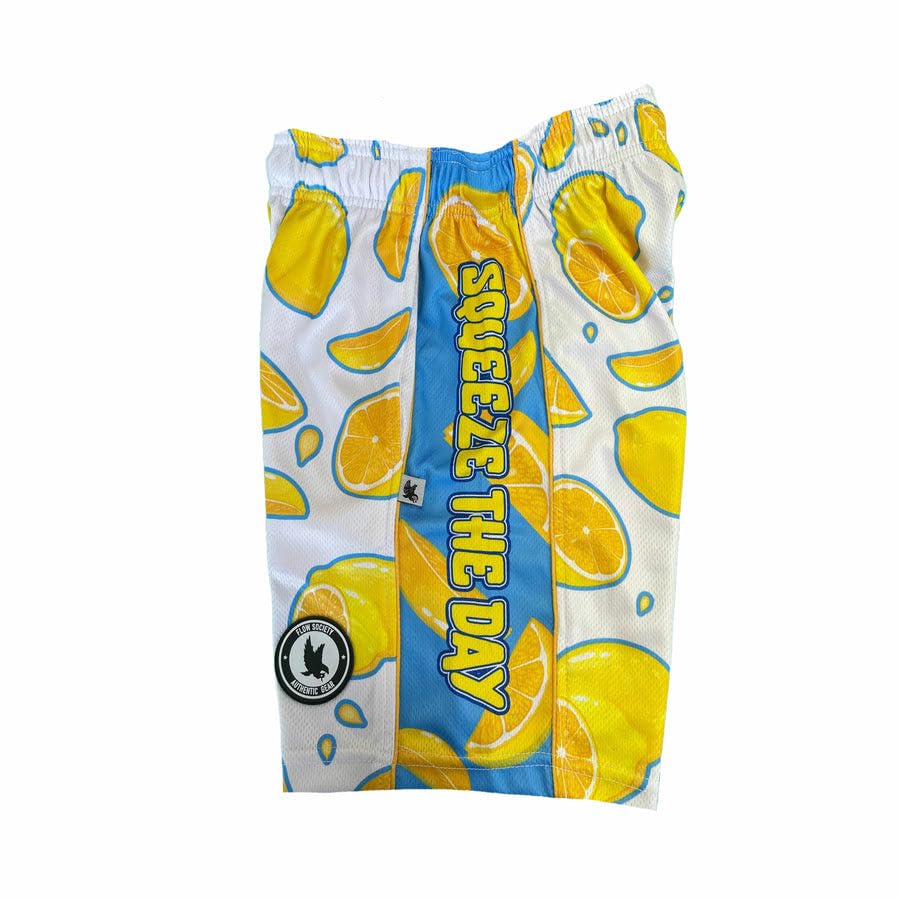 Flow Society Lemon Squeeze Boys Athletic Shorts - Gym - Sports - Activewear - Patterned - Basketball - Lacrosse - Football2