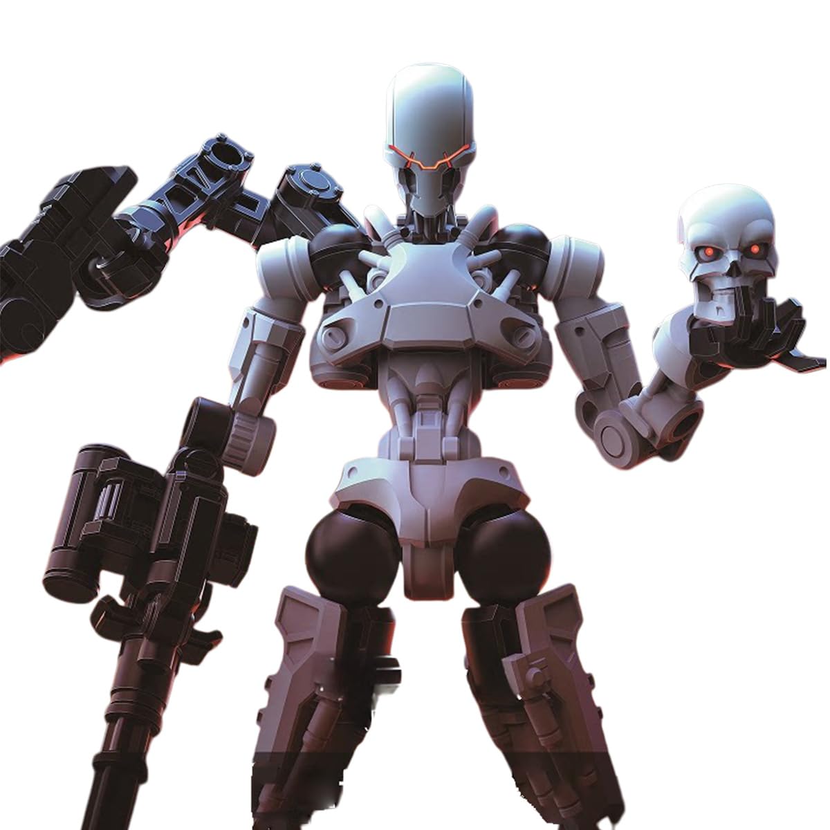 HiPlay Sheik Mainland Sentinel Inhuman 2-in-1 White Version 1/18 Scale Mecha Plastic Assembly Model Kit