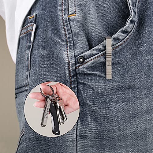 Tisur Keychain Clip, Titanium Key Holder With Detachable Keyring For Pants, Key Accessory, Gifts For Men Women (28Mm Ti Ring) #TOP4