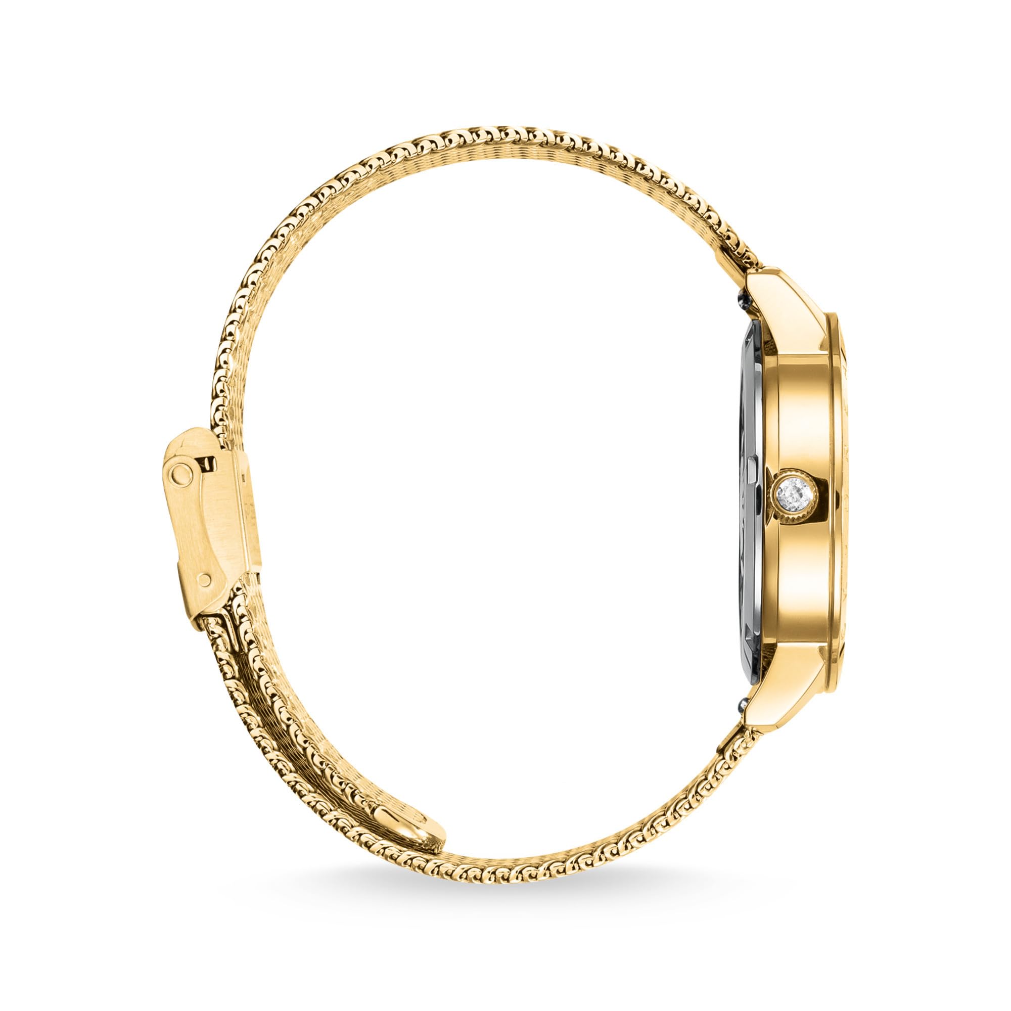 THOMAS SABO Uhr Cosmic Amulet mit Zifferblatt in Dunkelblau gelbgoldfarben Edelstahl, Edelstahl Gelbgoldfarben