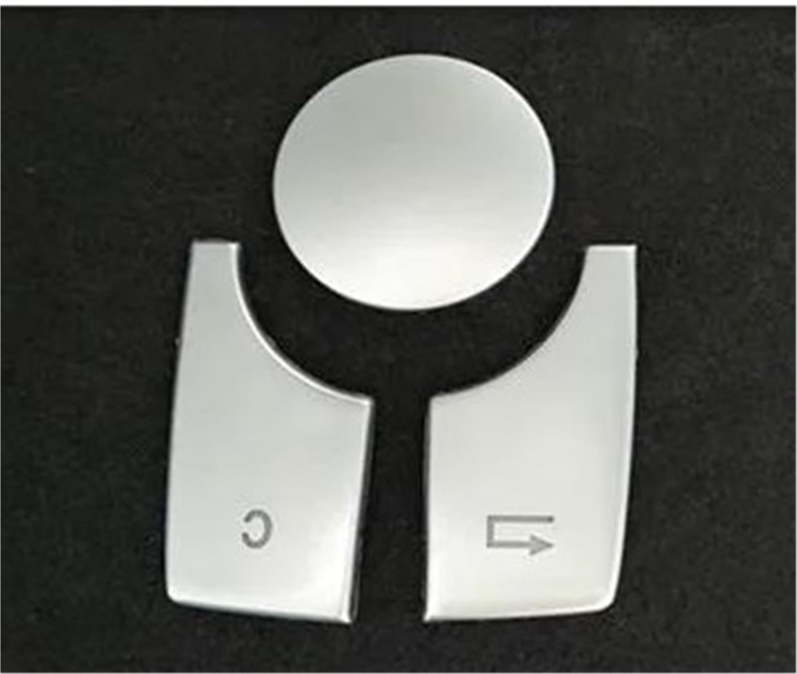 Car Interior Moldings 3Pcs/Set Car Console Multimedia Knob Switch Button Cover Sticker For Mercedes For Benz A B Class CLA GLA W176 W246 C117 W117 X156 Car Interior Mouldings(B)