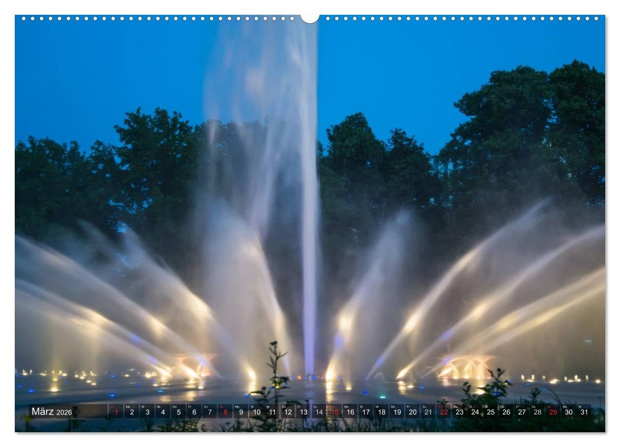 Feng Shui Farben - Element Wasser (hochwertiger Premium Wandkalender 2026 DIN A2 quer), Kunstdruck in Hochglanz: Die Farbe Blau steht im Feng Shui für das Element Wasser (CALVENDO Natur)