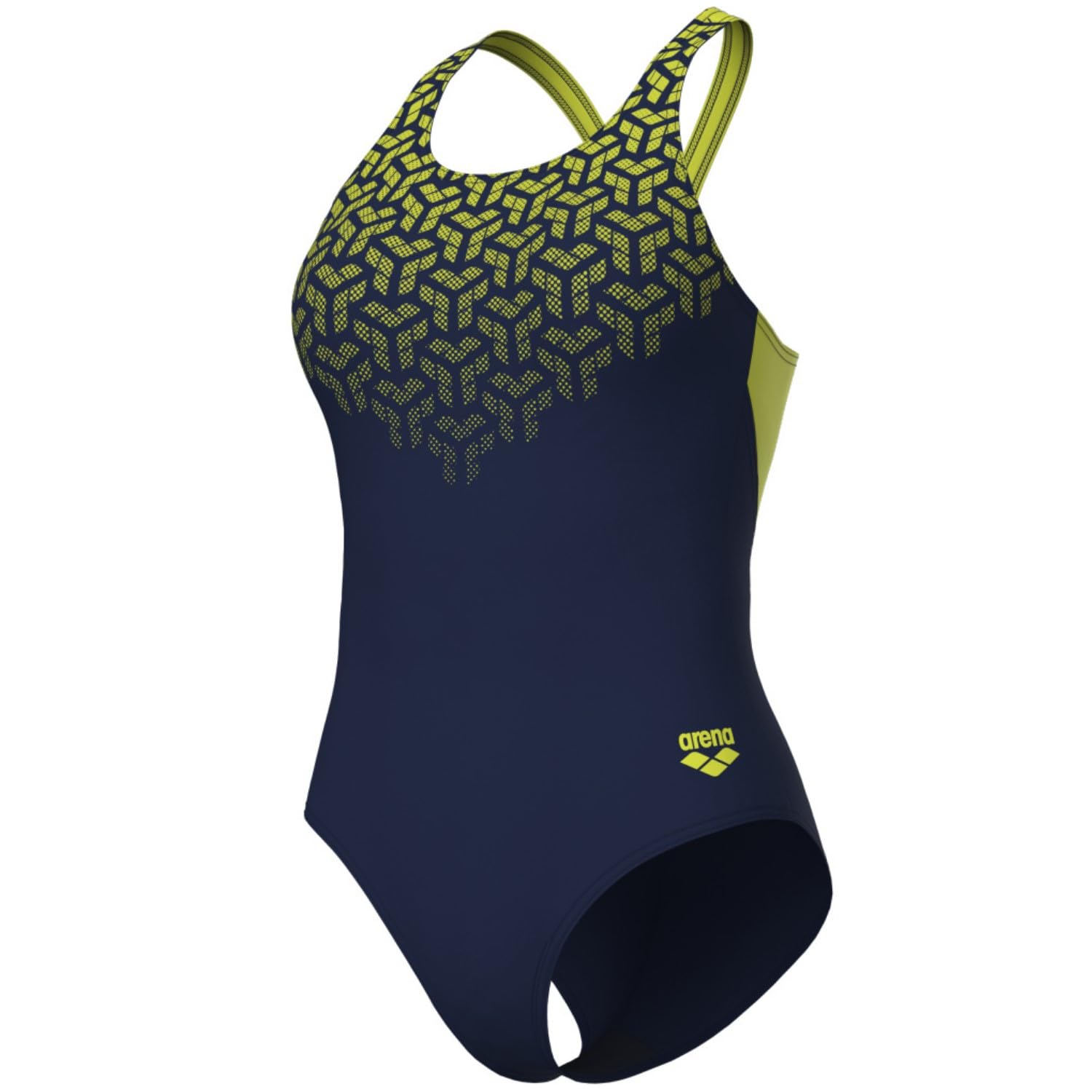 ARENA Women's Kikko V Swimsuit V Back Graphic Traje de baño de una Pieza Mujer (Pack de 1)
