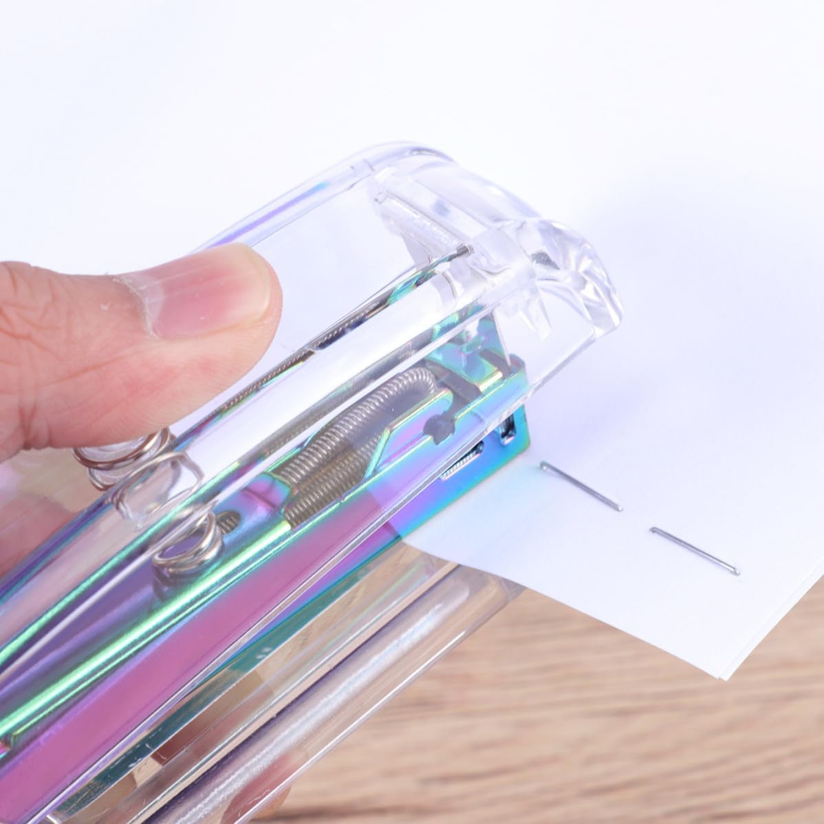 1 Box Gift Office Stapler Classic Modern Desktop Stapling Machine image 5