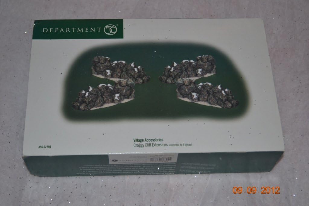 Department 56 Village Accessory Set - Green Resin Architectural Extensions - Set of 4