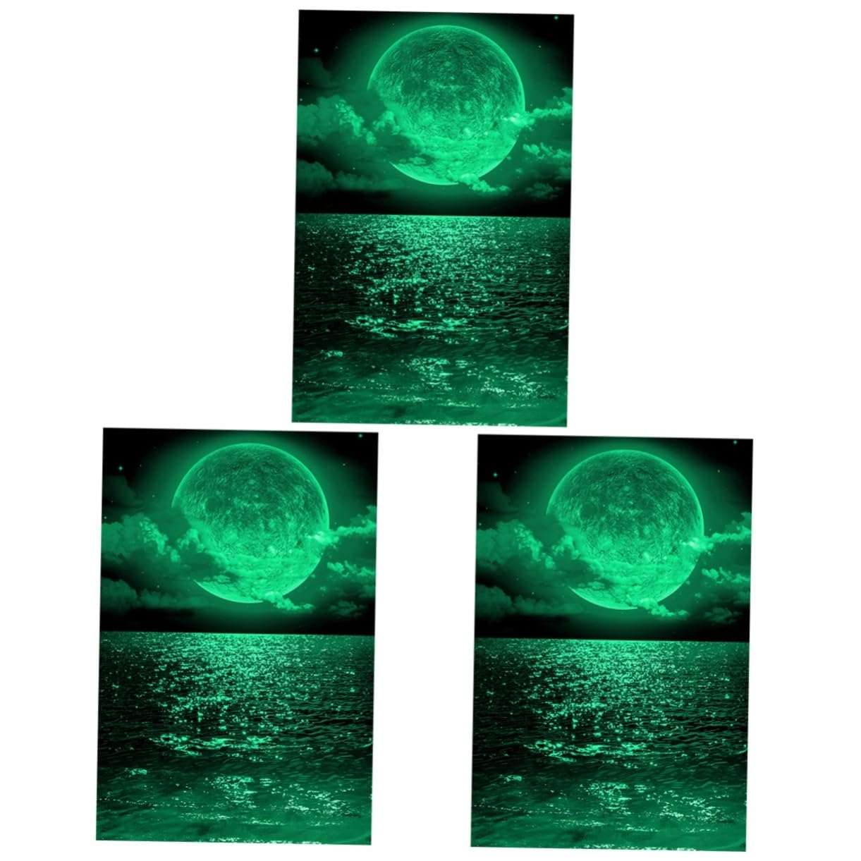 Autocollants lumineux à coller la nuit lune pour rassurer les enfants et décorer la chambre