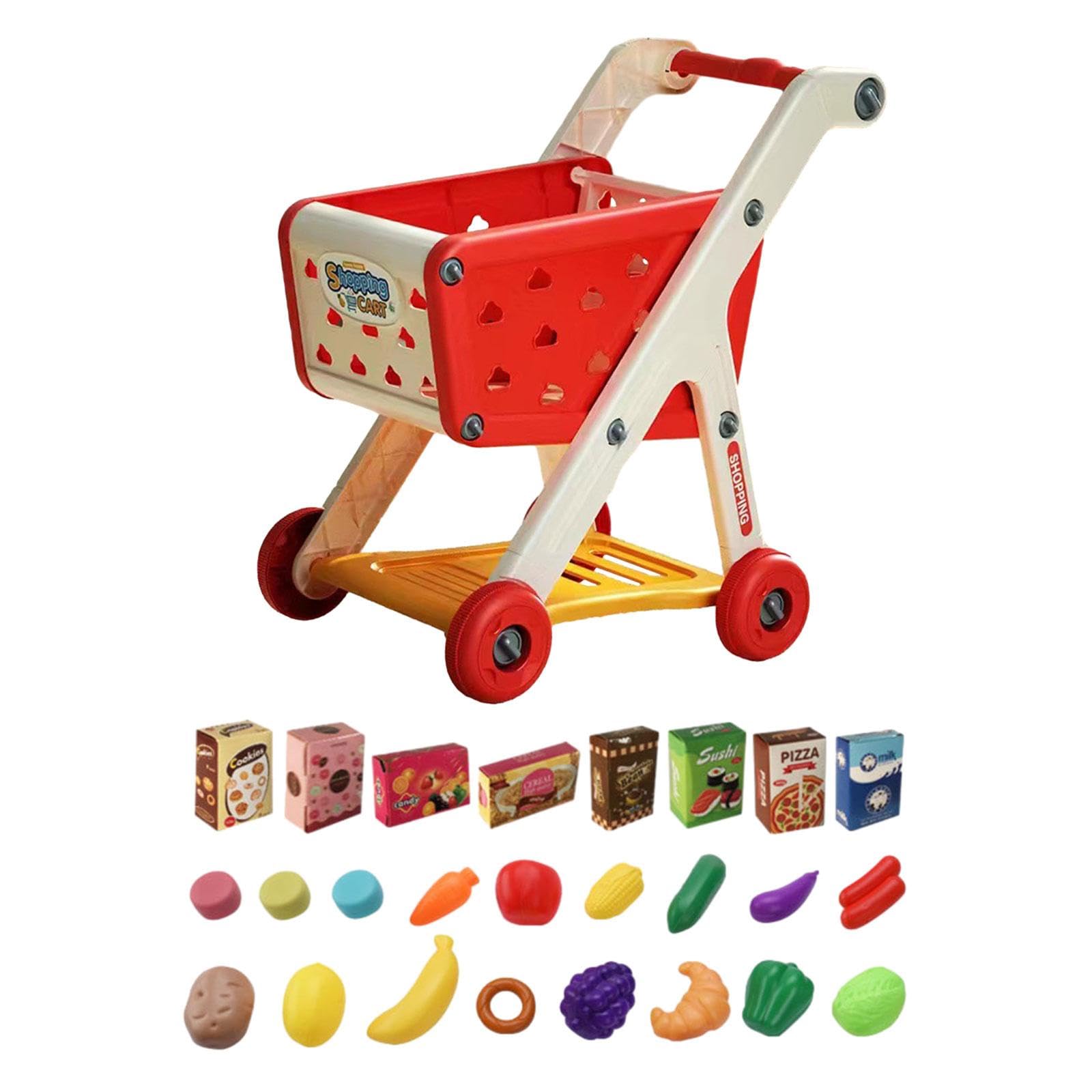 Amazon.co.jp: Leefasy キッズショッピングカートトロリーセット ミニ 