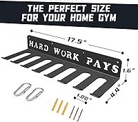 Vista 2 de WIPHANY Home Gym Accessories Organization Storage Rack Equipment For Home 8 Hook Wall Hanger Display Gear Barbells Resistance Bands Jump Ropes