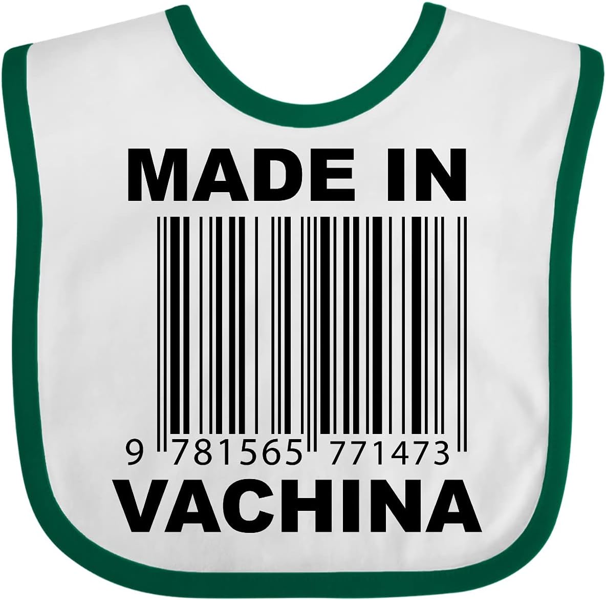 inktastic Made in Vachina Funny Baby Bib