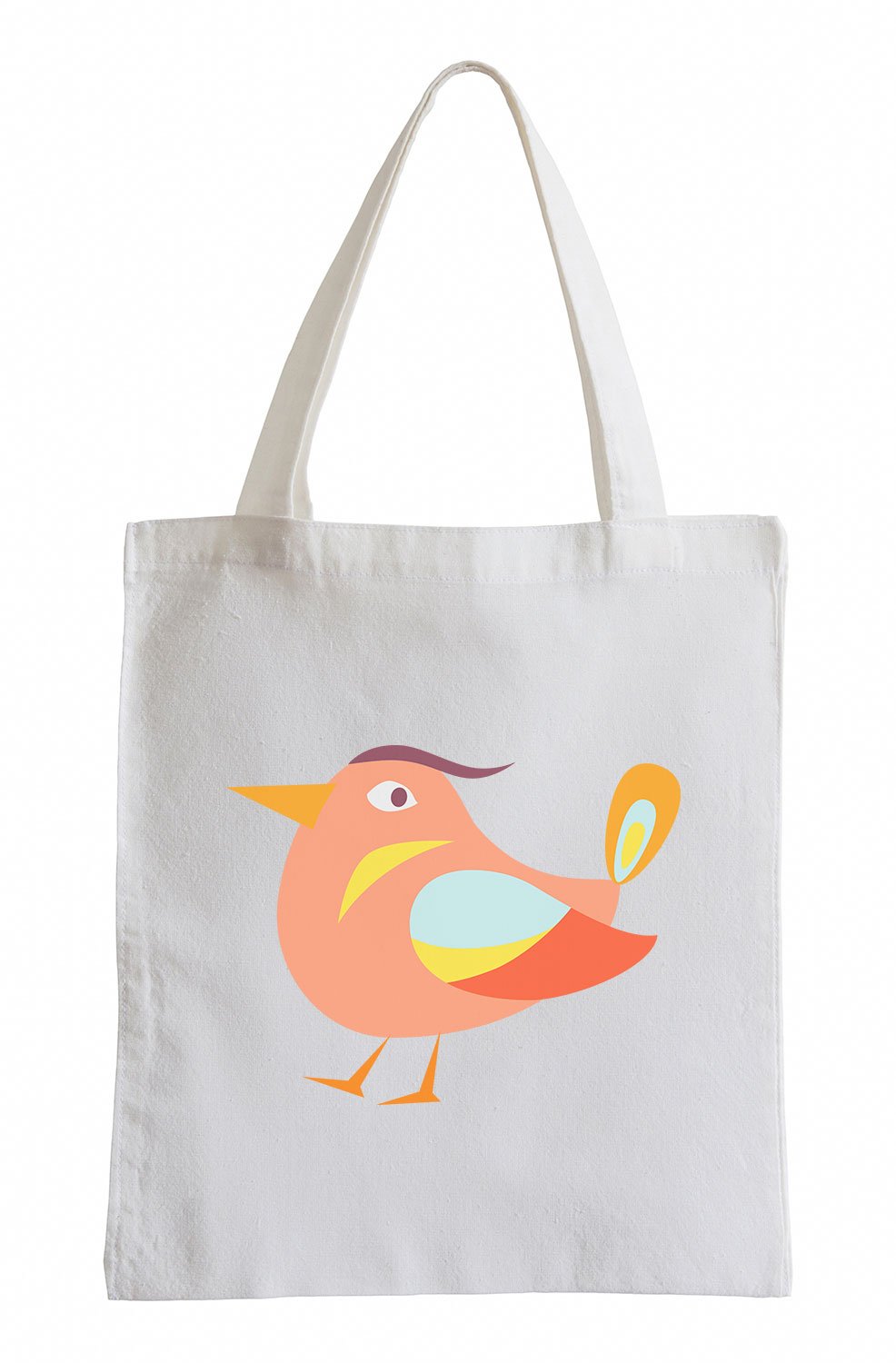 PixxprintRaxxpurl Sweet Orange Lion Fun Jute Bag