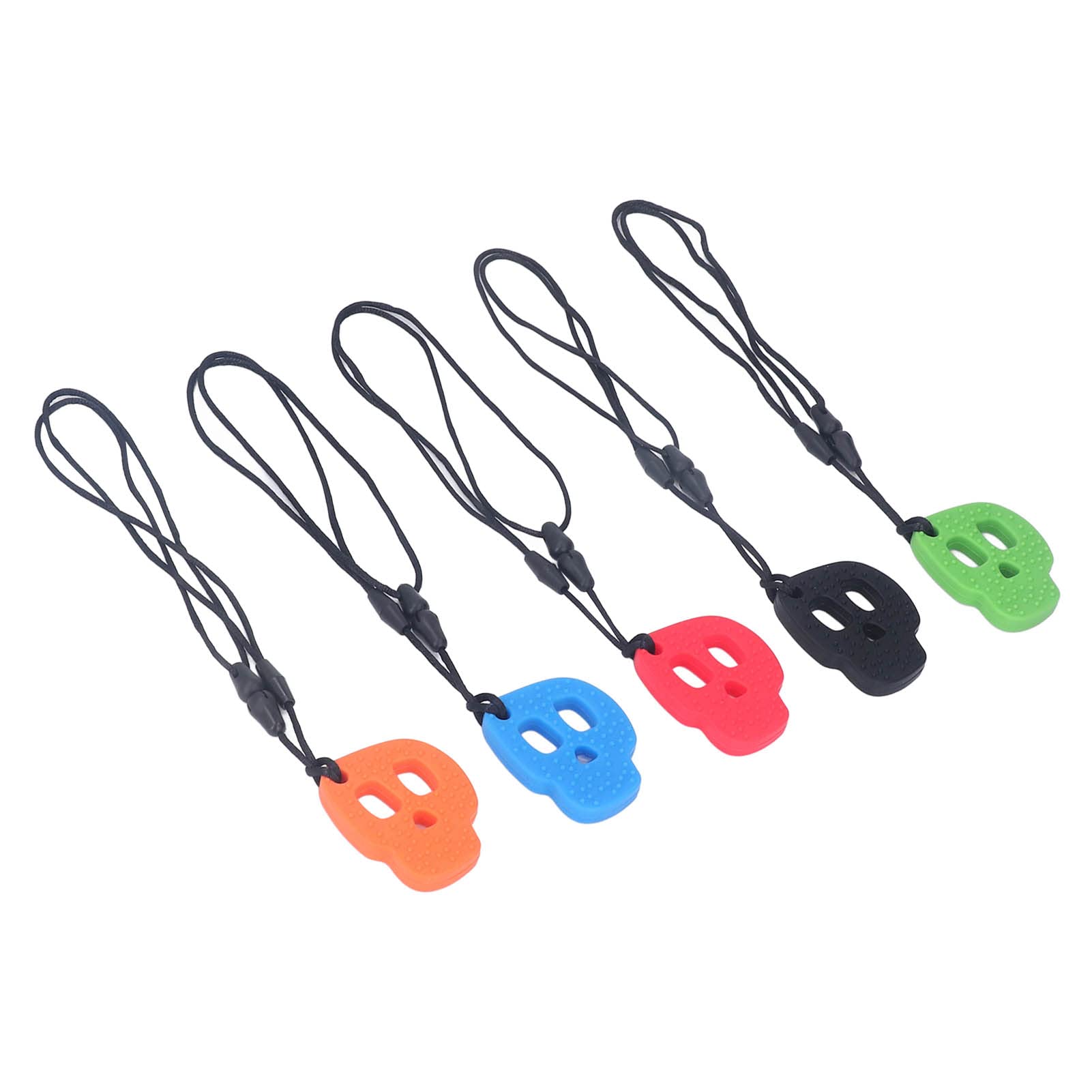 Collares Sensoriales para Masticar, 5 Piezas Silicona Suave Segura Collares Masticables para Niños con Autismo TDAH Ansiedad para Terapia Sensorial y Uso Diario