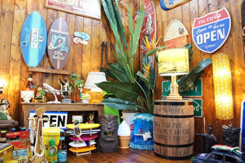 Amazon.co.jp: 【ハワイアン雑貨】 コナコーヒー木樽 (茶) Mサイズ 樽