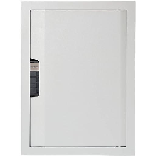 SnapSafe In Wall Gun Safe and Money Safe, Light Grey, 75413 - Hidden Safe Provides Security for your Firearms & Valuables, Keypad Entry - Fits Between 2 Wall Studs, Flush Mount, Ideal for Home, Office
