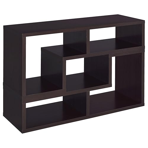 Coaster Furniture Convertible TV Console and Bookcase Combination Cappuccino 800329
