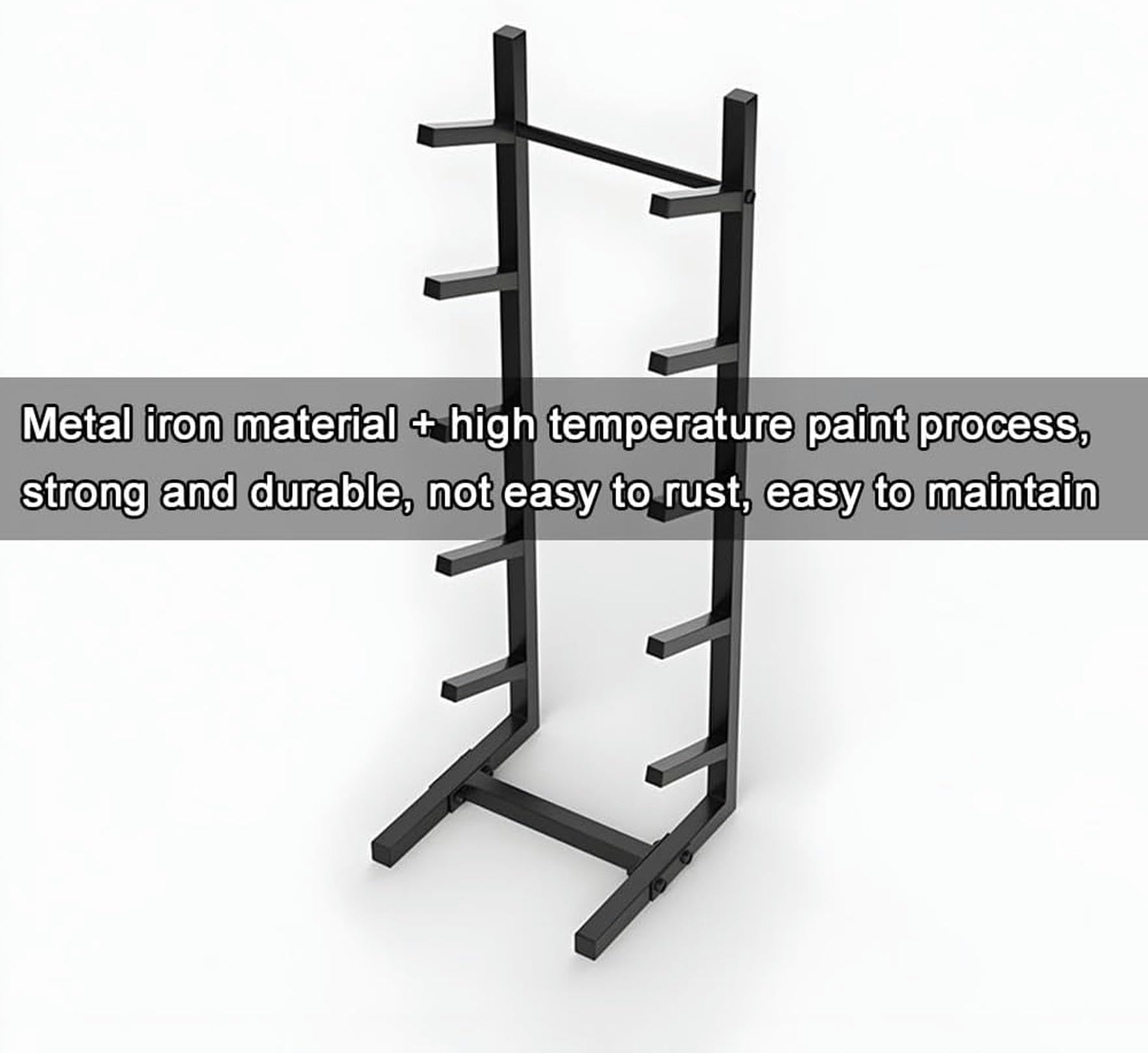 Support de rangement pour skateboard/scooter, longboard/snowboard (noir, 25 x 25 x 51 cm)