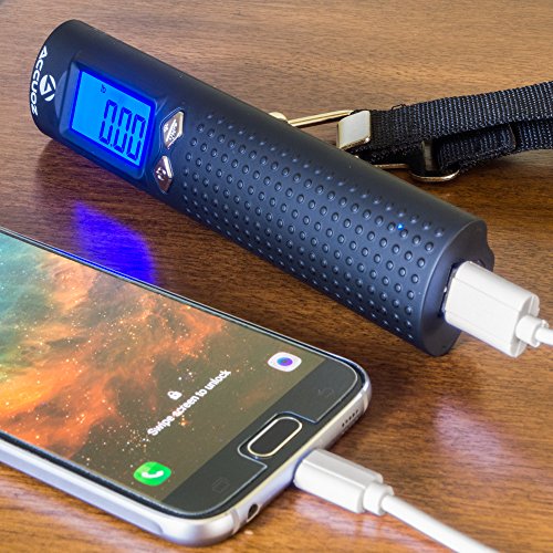 Accuoz Rechargeable Digital Luggage Scale 2600mAh Portable Charger