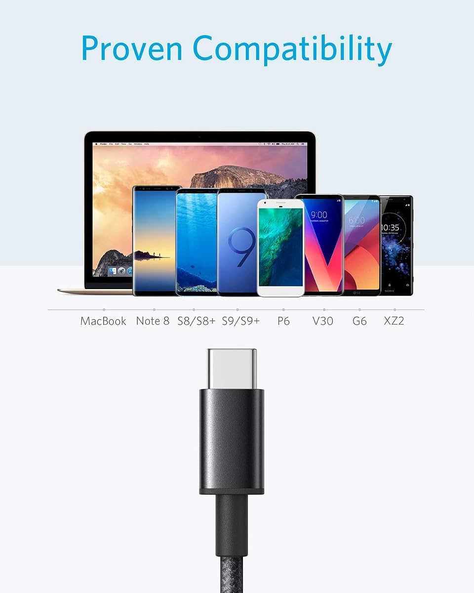 Anker Cable [2-Pack, 3ft] Zolo Power Bank, 10,000mAh 30W High-Speed Portable Charger