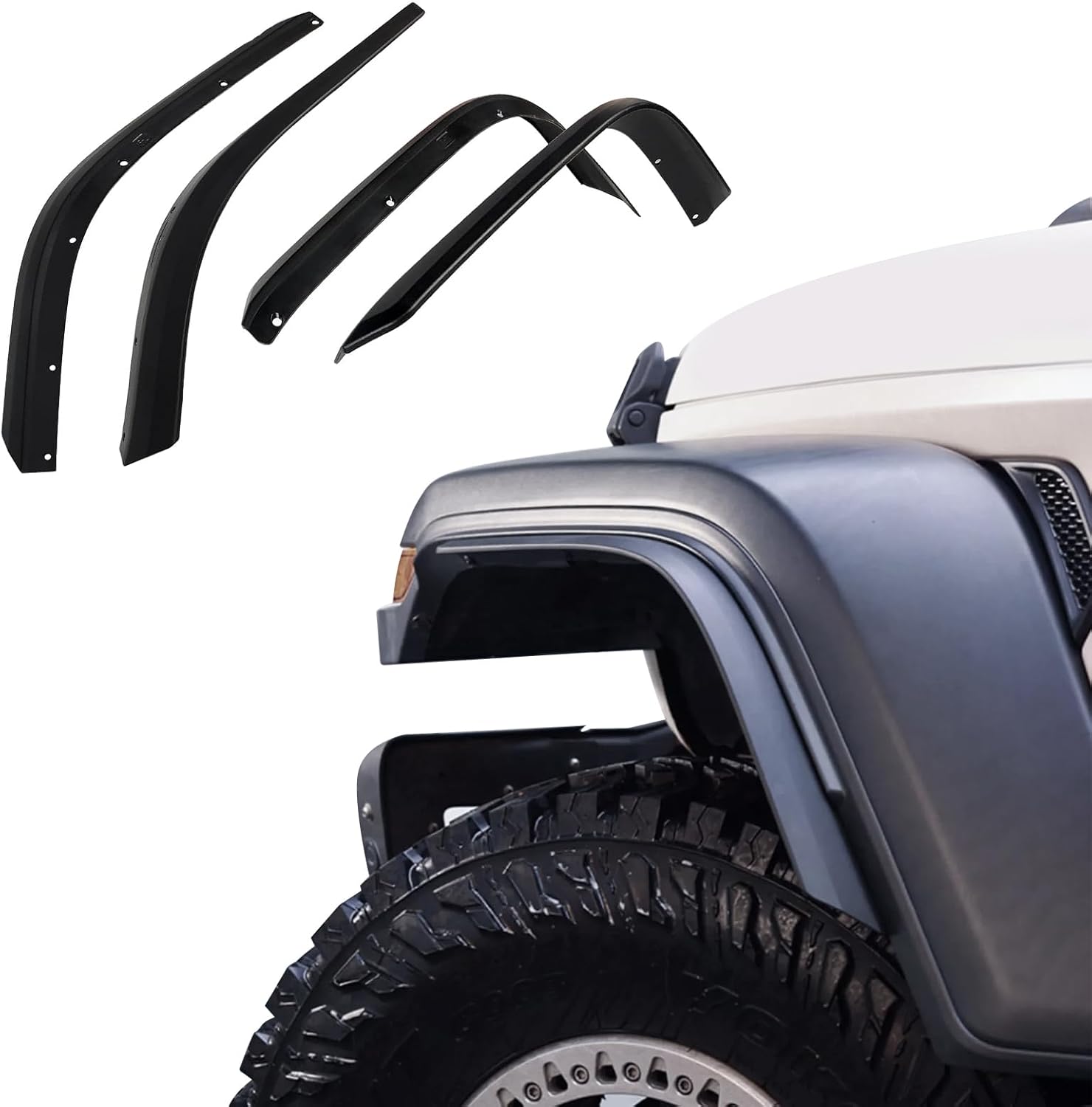 ETL INDUSTRIES Front & Rear Fender Flares Extensions Set