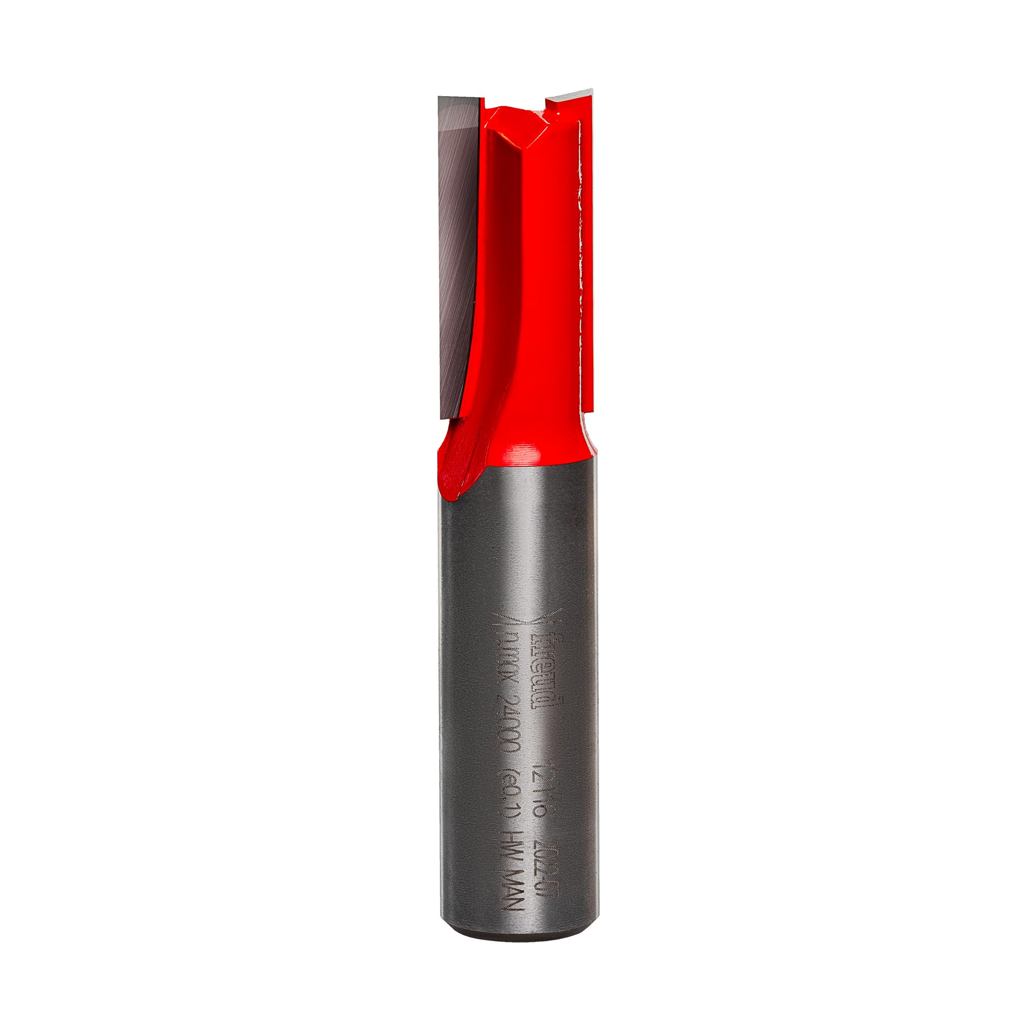 Freud Double Flute Straight Router Bit with Tico Hi-Density Carbide for Maximum Performance - Ideal for Grooving &amp; Edge Routing, 1/2" Diameter, 1/2" Shank, 1" Height, 2 Cutters - 12-116
