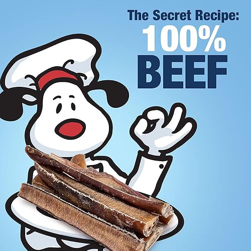 Miniatura 5 de ValueBull Bully Sticks para perros, Jumbo de 5-6 pulgadas, formas variadas, 25 unidades  golosinas naturales para perros, 100% carne de res,