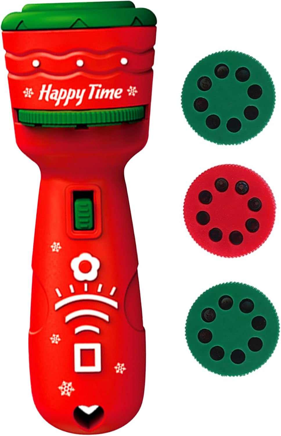 Flashlight Projector for Kids, Red 24 Patterns Christmas
