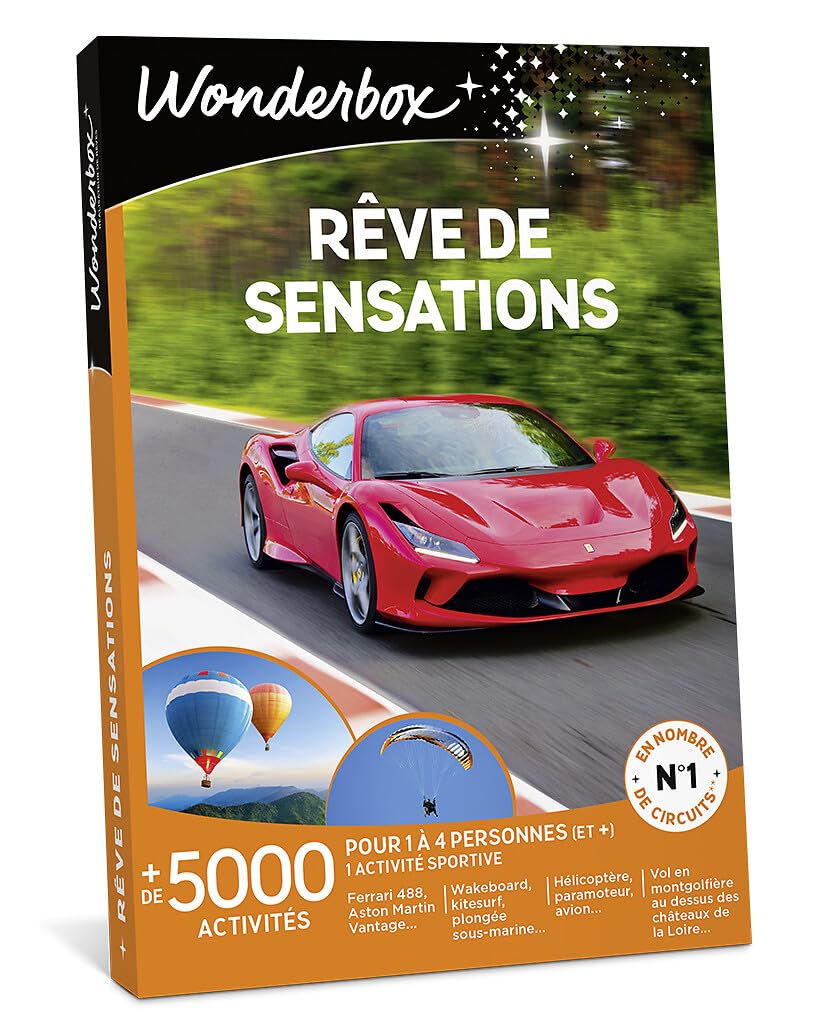 Wonderbox - Rêve De Sensations - Coffret Cadeau - Idée Cadeau Aventure