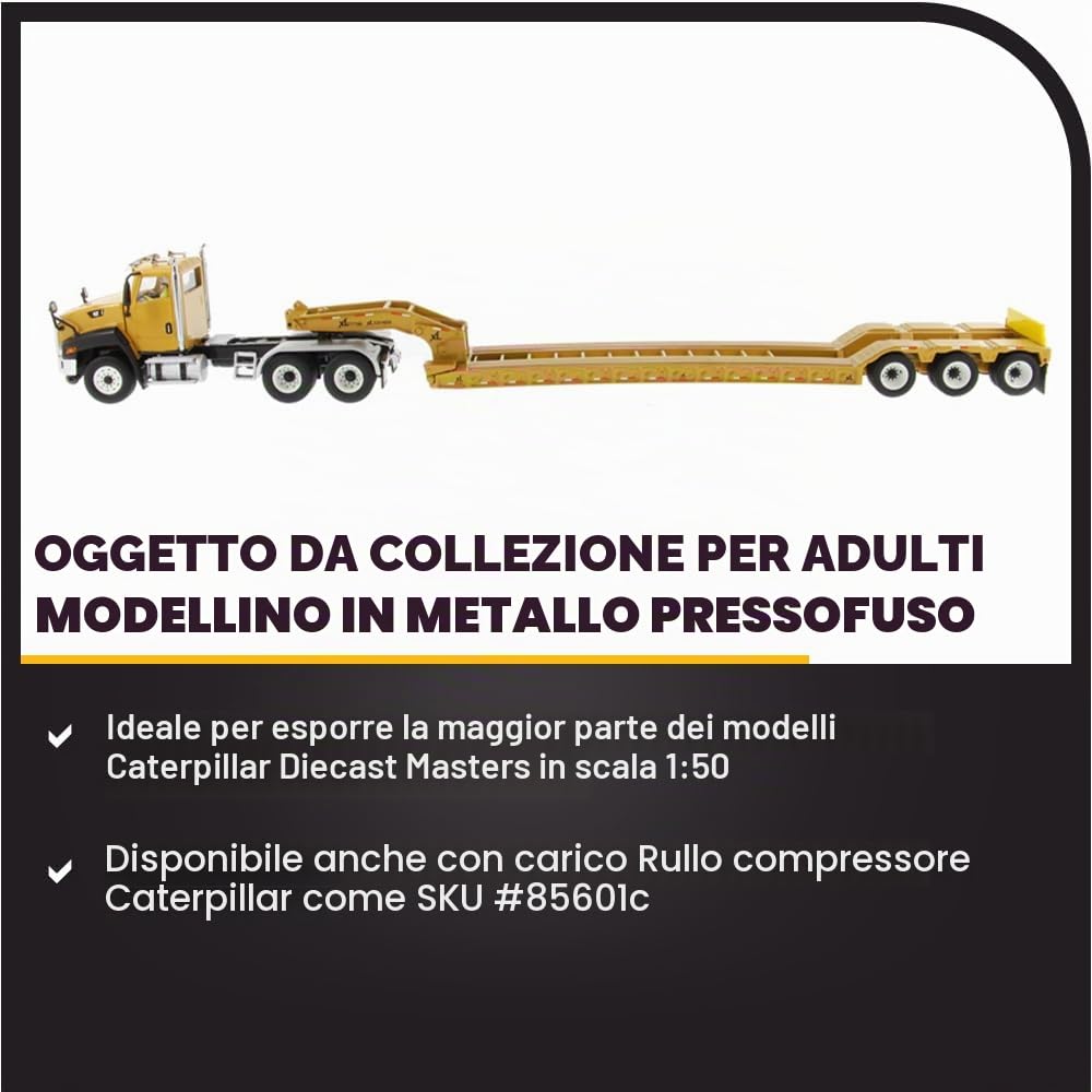 Diecast Masters 85503c - Trattore Cat CT660 Day Cab con rimorchio XL120, scala 1:50, da 14 anni, in scatola di cartone, adatto ai collezionisti
