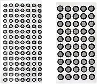 Reflection Markers Photogrammetric high-reflective mark points 6 outside 10 mark points 3D scanner target point can be coded stickers Guarantee Scanning Sccuracy ( Color : A , Size : Inner9out12(1000